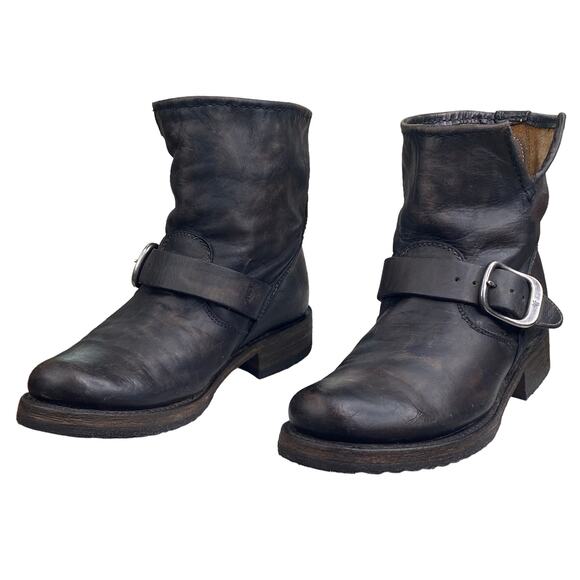 FRYE Women’s Veronica Short Distressed Moto Ankle Boot Size US 6 - Picture 6 of 11